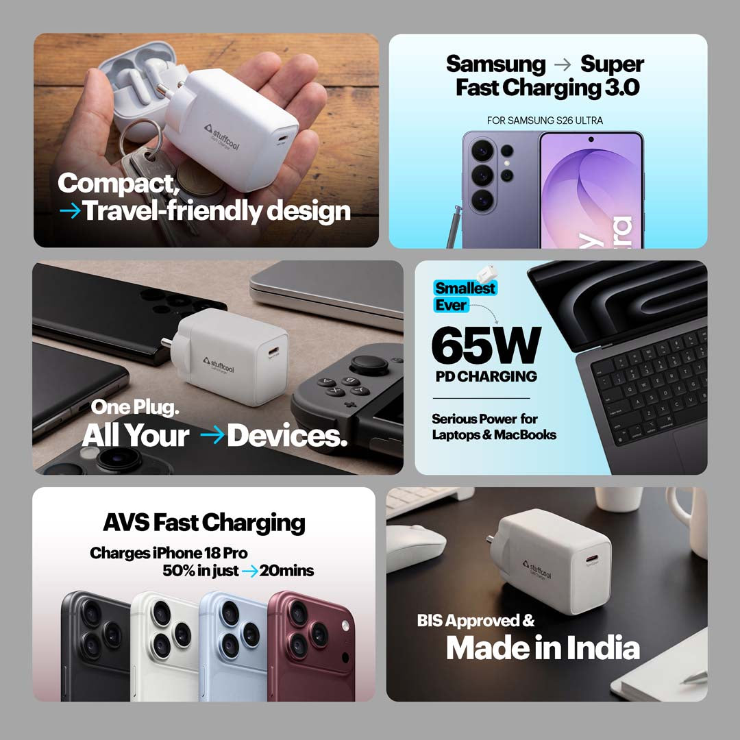 Numen 65C Smallest 65W AVS GaN Charger