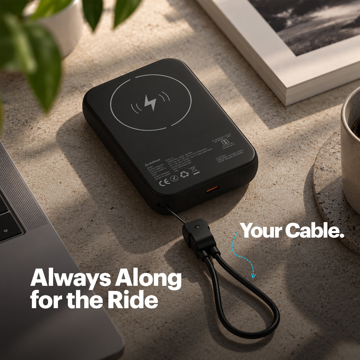 Klick 10000mAh 15W Slim Magnetic Wireless Powerbank for iPhone