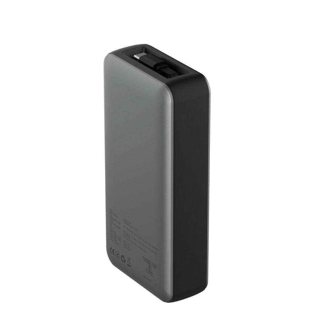 Giga Pro Max 20000mAh powerbank with 100W Built-in retractable Type-C Cable