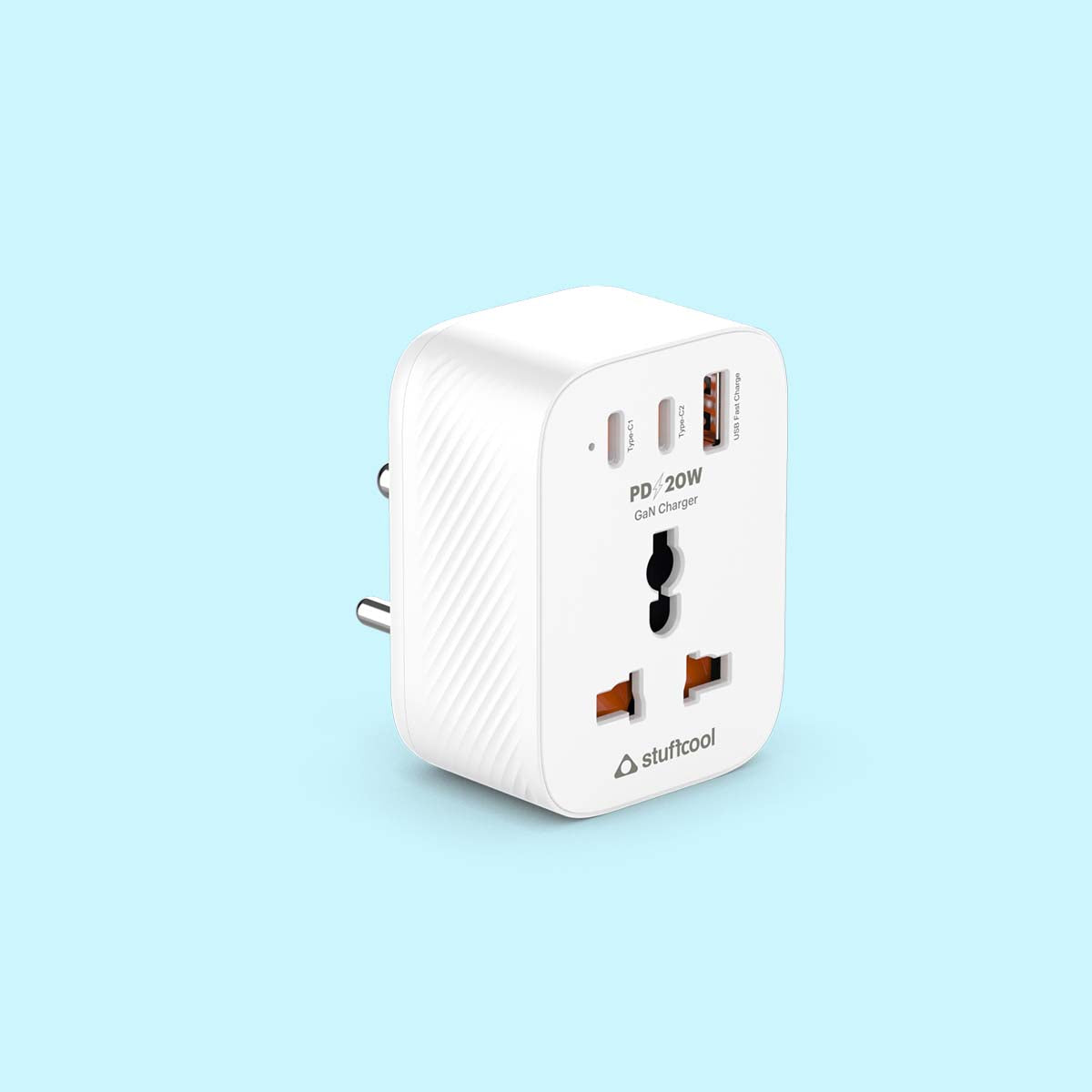 ChargePlug Mini Universal Multi Plug with 20W Gan Charger