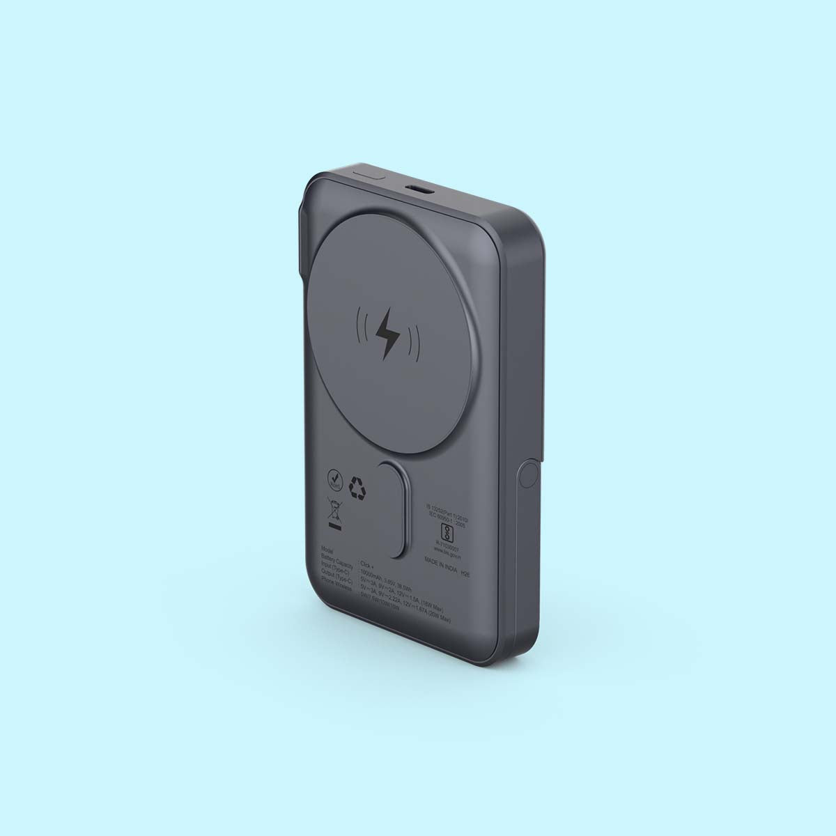 Click + 10000mAh 15W Magnetic Wireless Charging with Built-in Stand