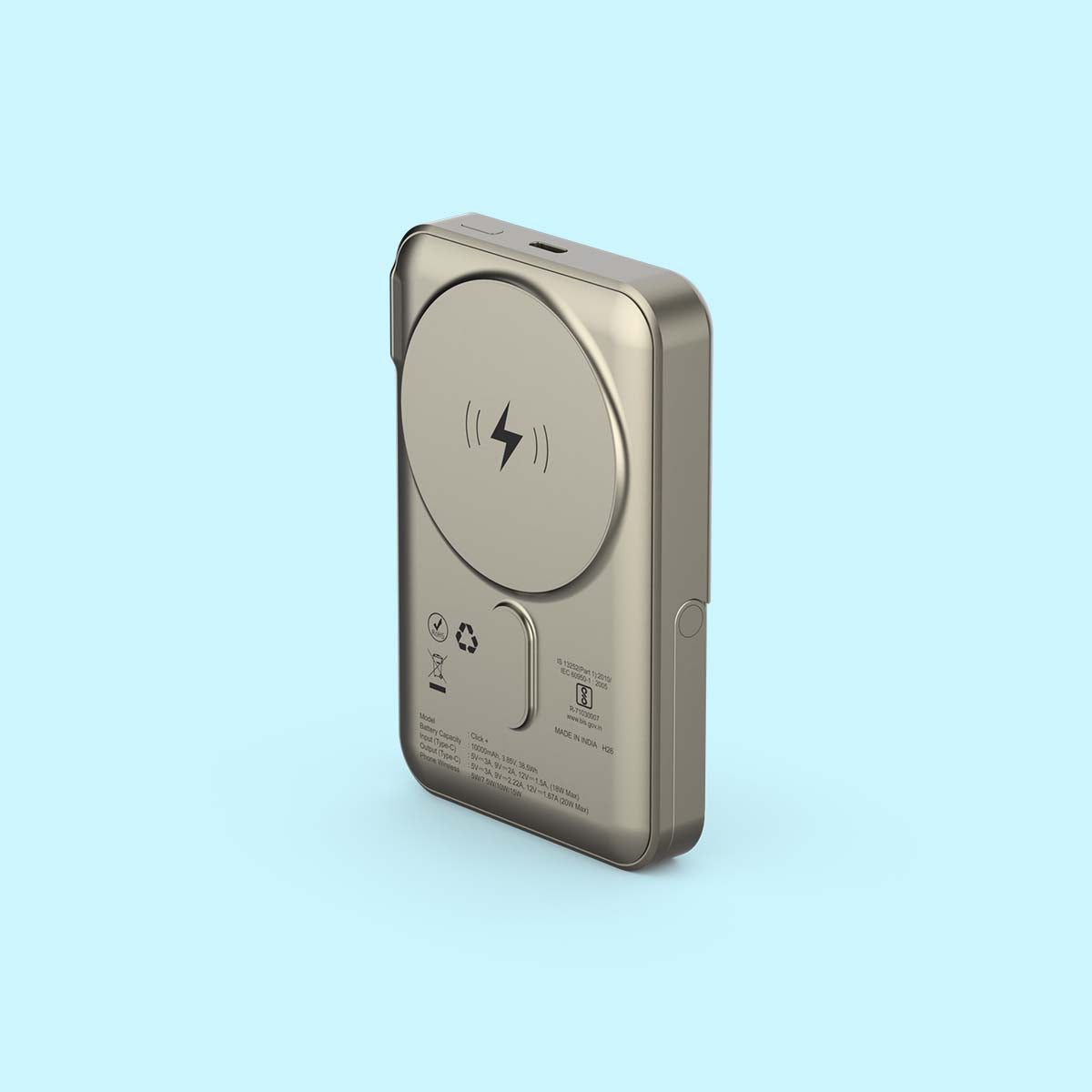 Click + 10000mAh 15W Magnetic Wireless Charging with Built-in Stand