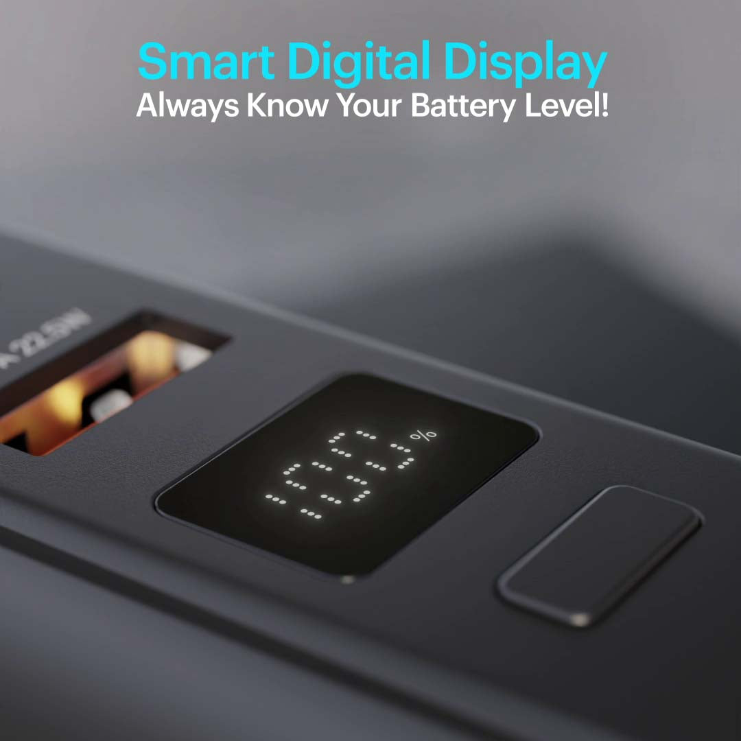 Maverick Mini 20,000mAh Powerbank with 20W Built-in Lightning & Type-C Cables