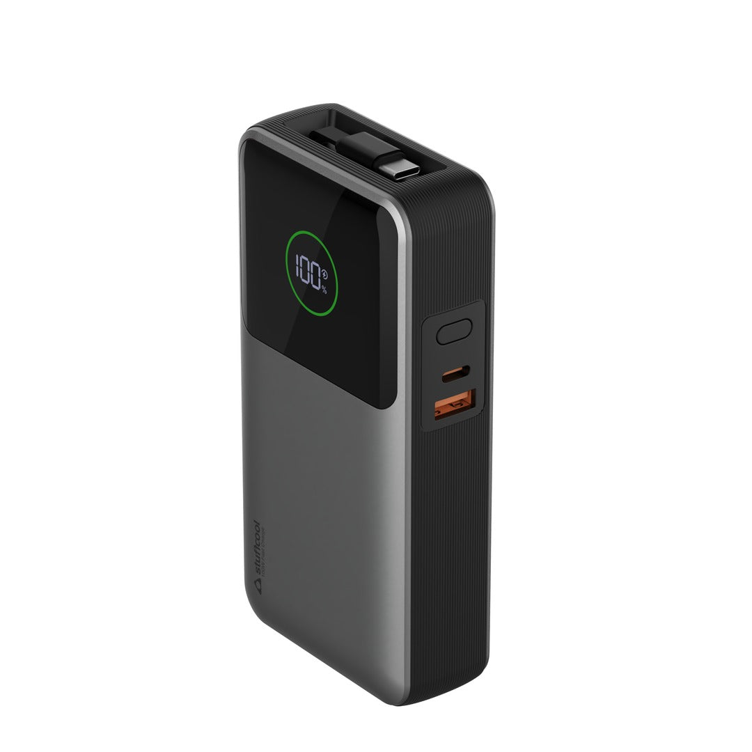 Giga Pro Max 20000mAh powerbank with 100W Built-in retractable Type-C Cable