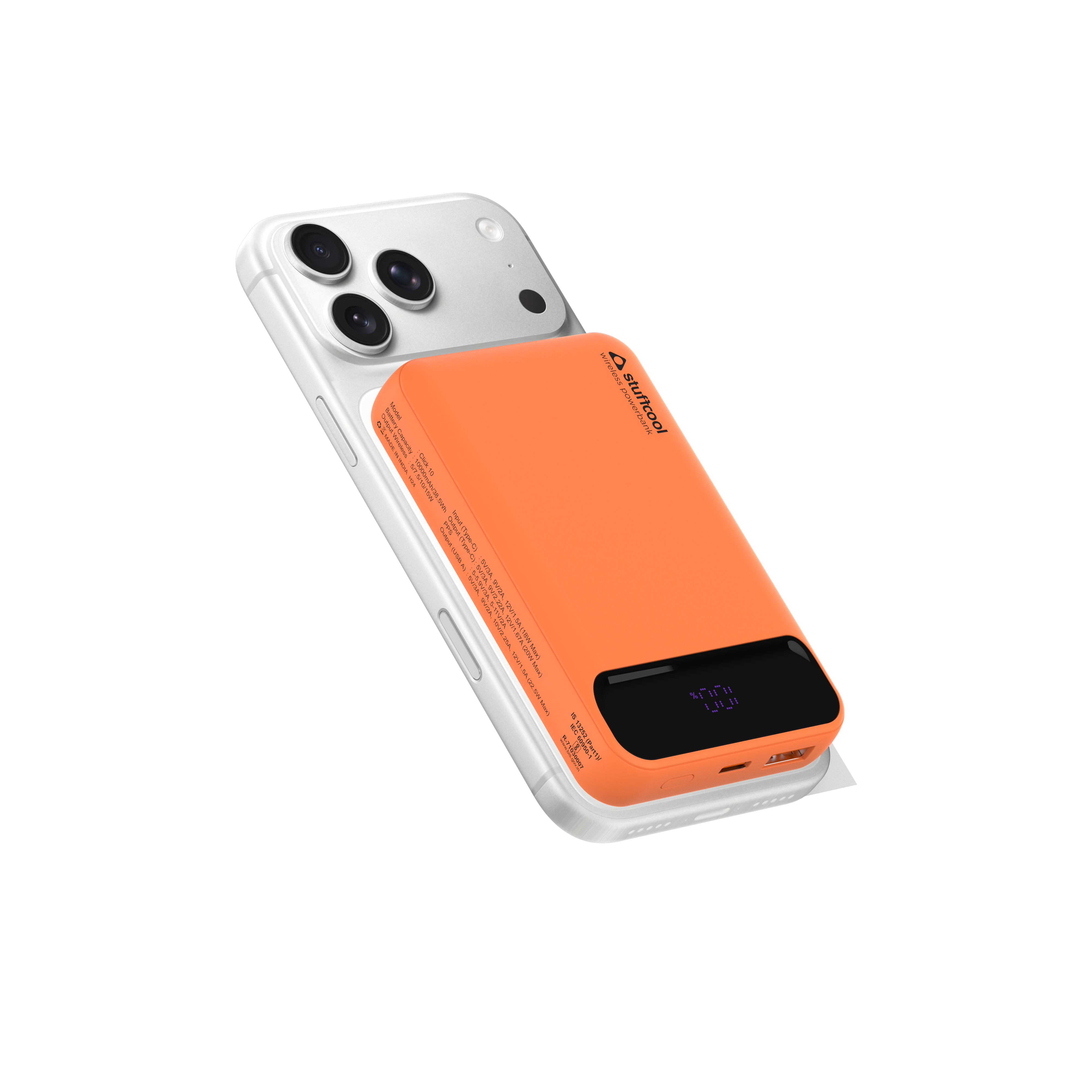 Click 10000mAh 15W Slim Magnetic Wireless Powerbank for iPhone