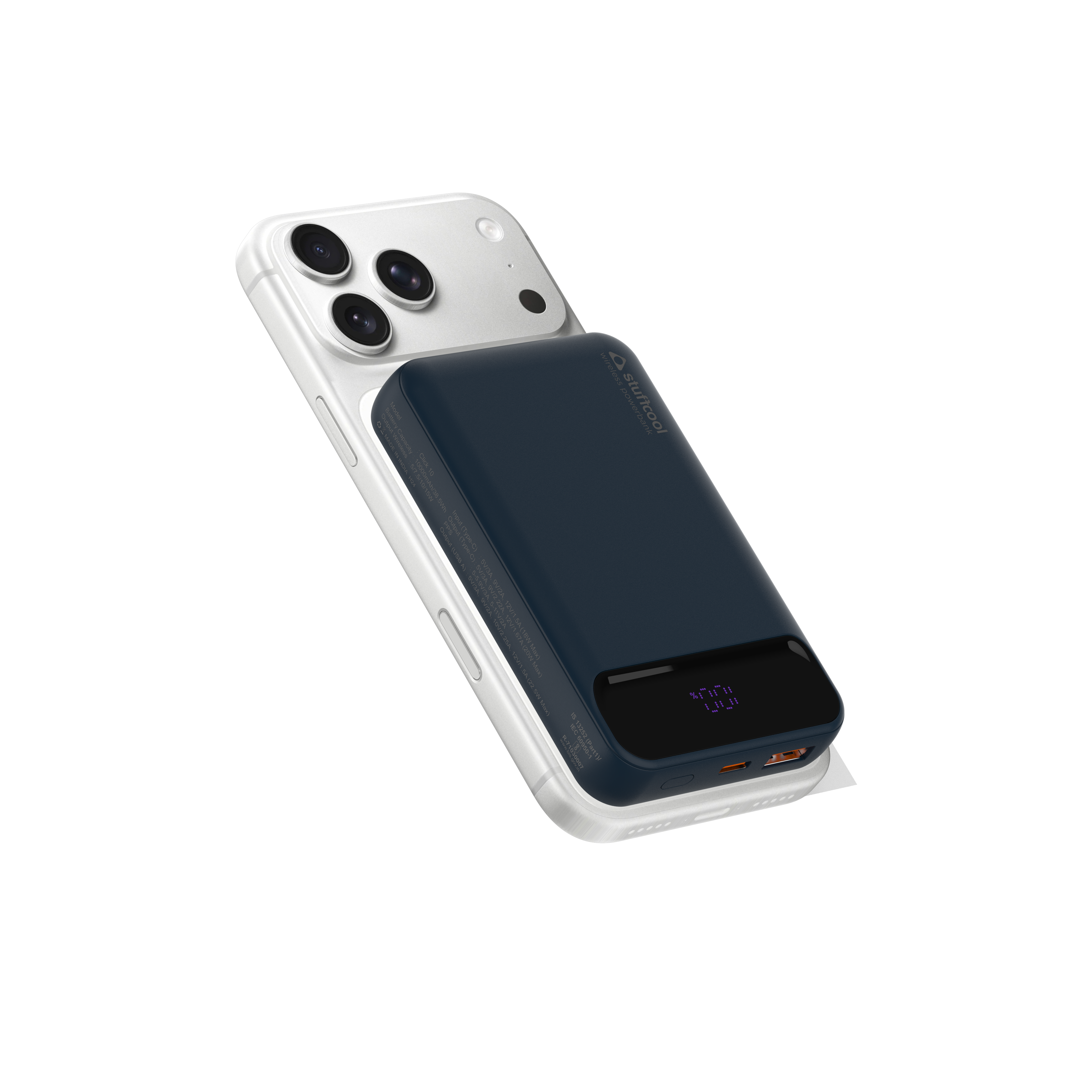 Click 10000mAh 15W Slim Magnetic Wireless Powerbank for iPhone