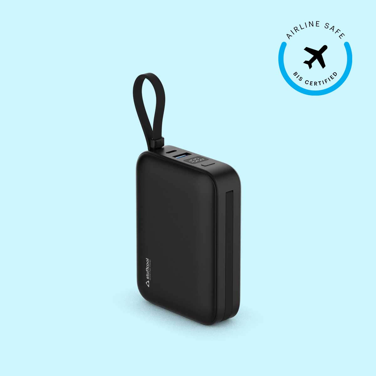 Maverick Mini 20,000mAh Powerbank with 20W Built-in Lightning & Type-C Cables
