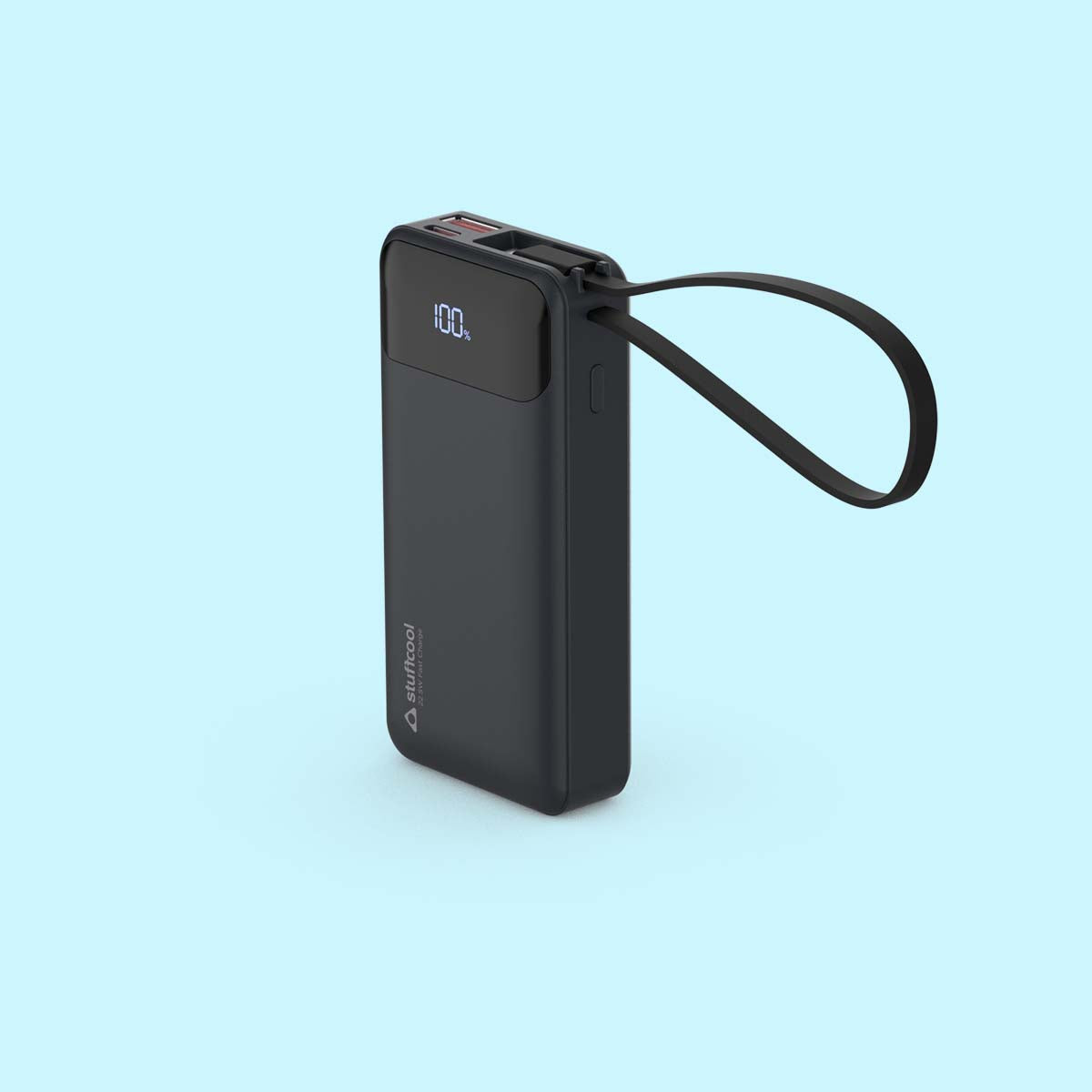 Mito Mini 10000mAh Powerbank with Built-in Type-C Cable and 22.5W Fast Charging
