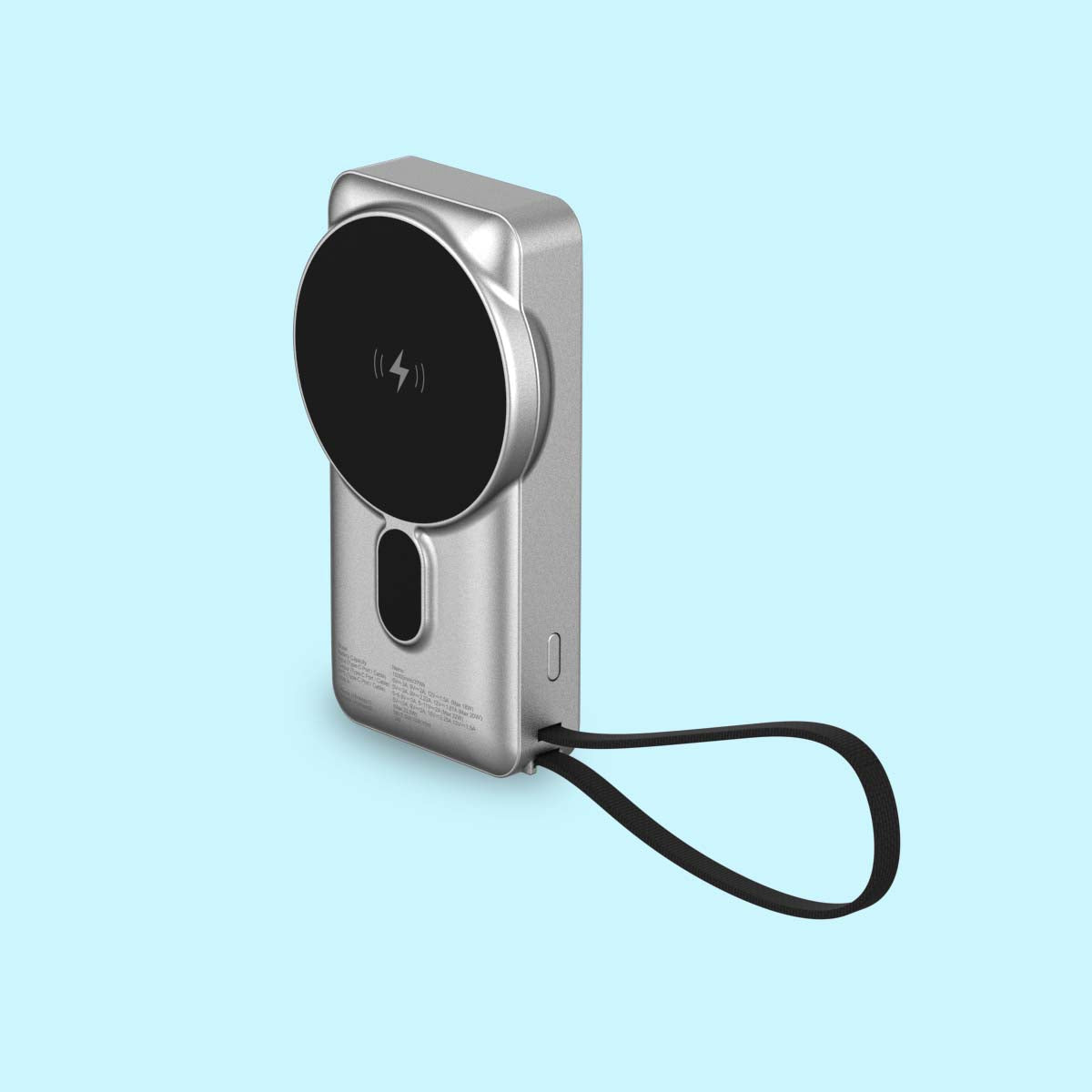 Nemo 10000mAh compact magnetic wireless powerbank with 20W built-in Type-C cable