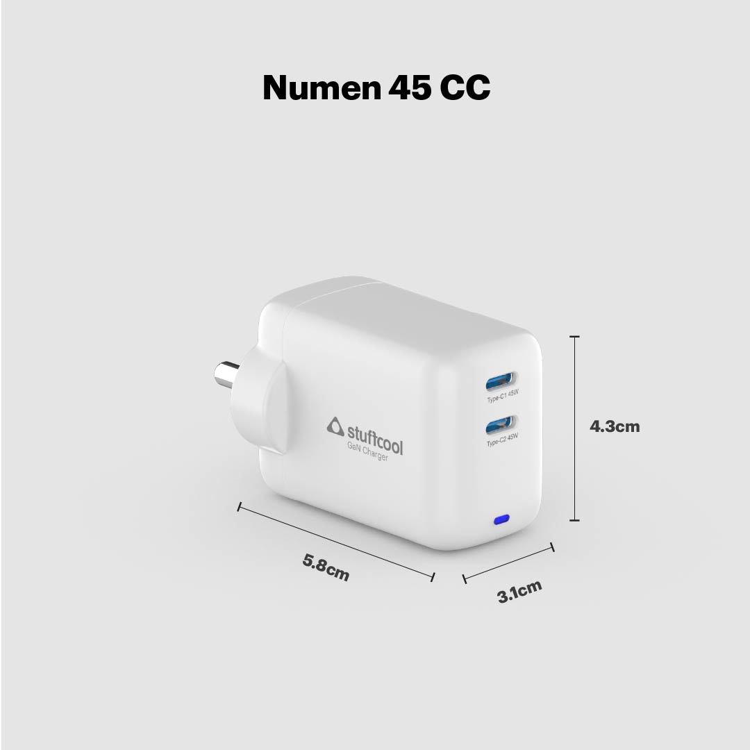 Numen 45W Dual Type-C Gan Fast Charger