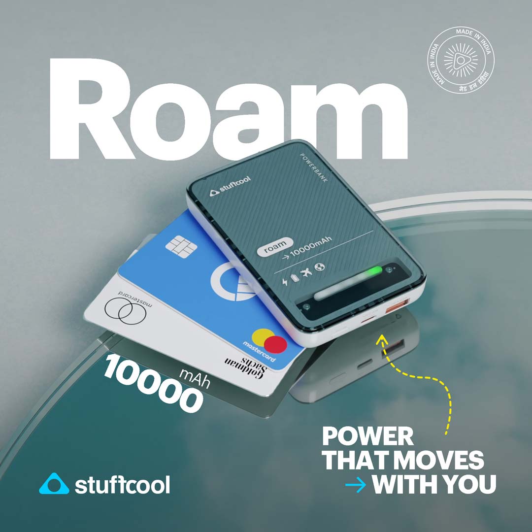 Roam 10000mAh Mini wired Powerbank with 20W Type C Output