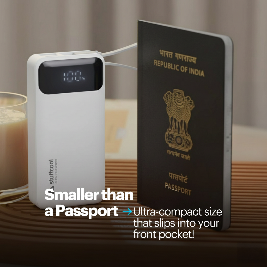 Mito Mini 10000mAh Powerbank with Built-in Type-C Cable and 22.5W Fast Charging