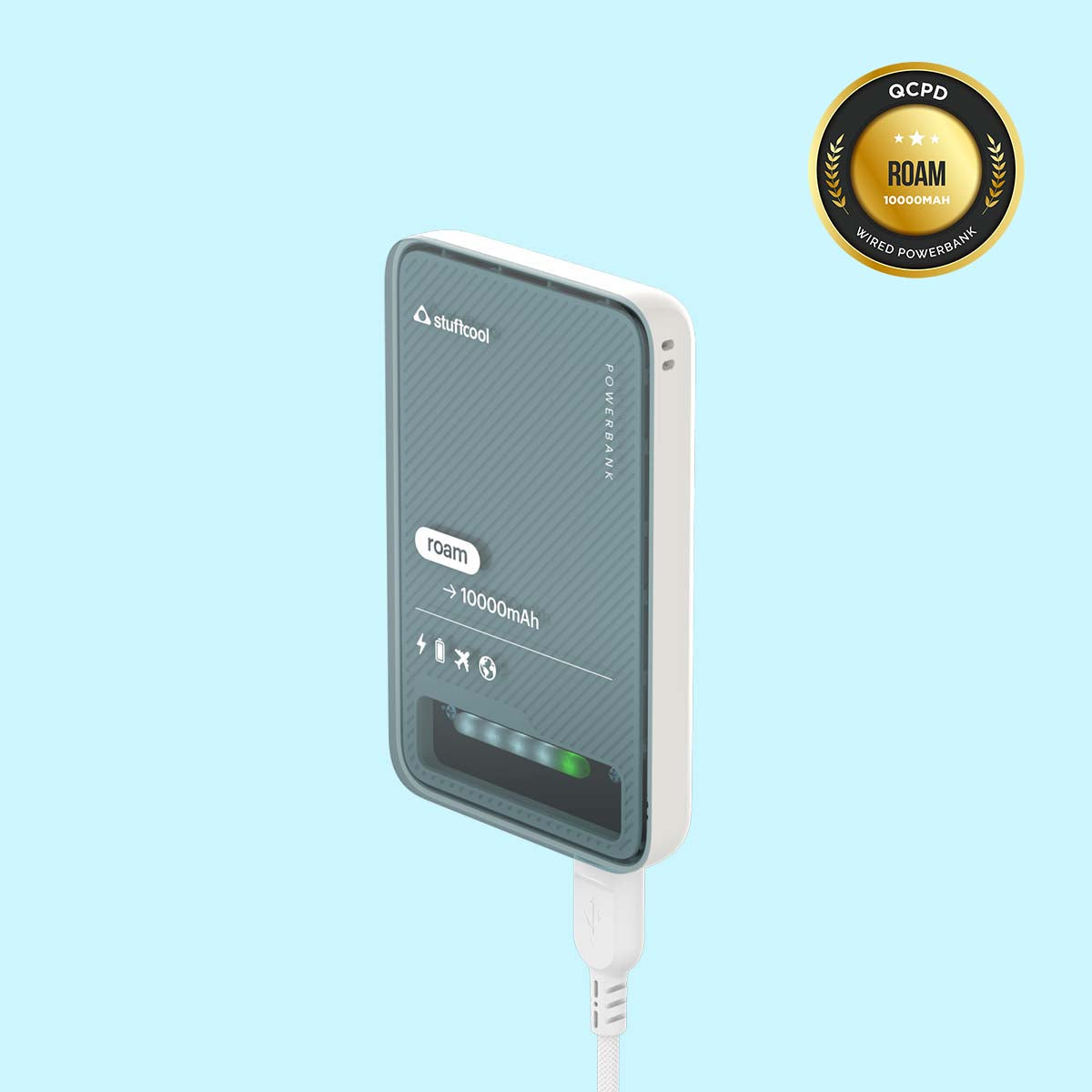 Roam 10000mAh Mini wired Powerbank with 20W Type C Output