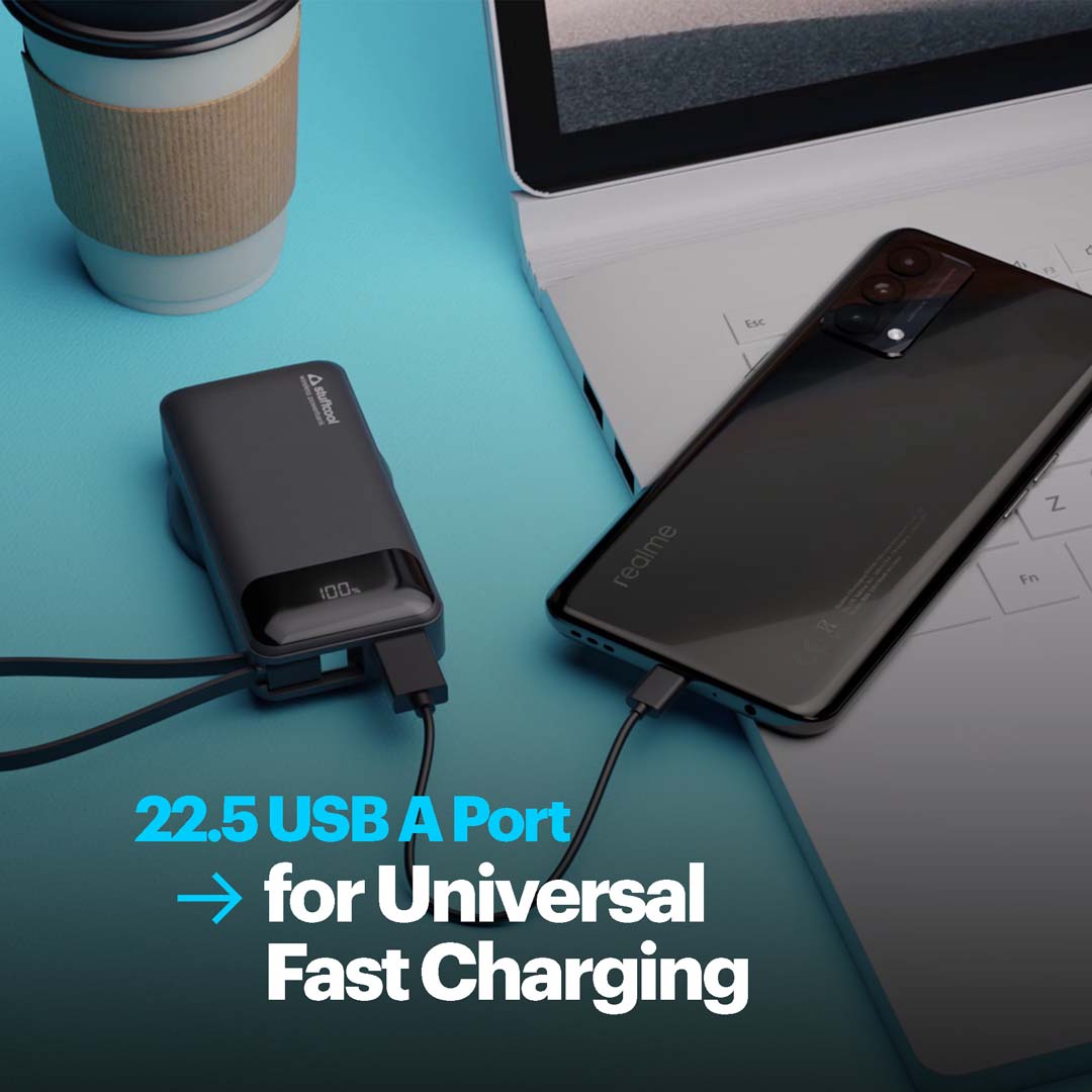 Nemo 10000mAh compact magnetic wireless powerbank with 20W built-in Type-C cable