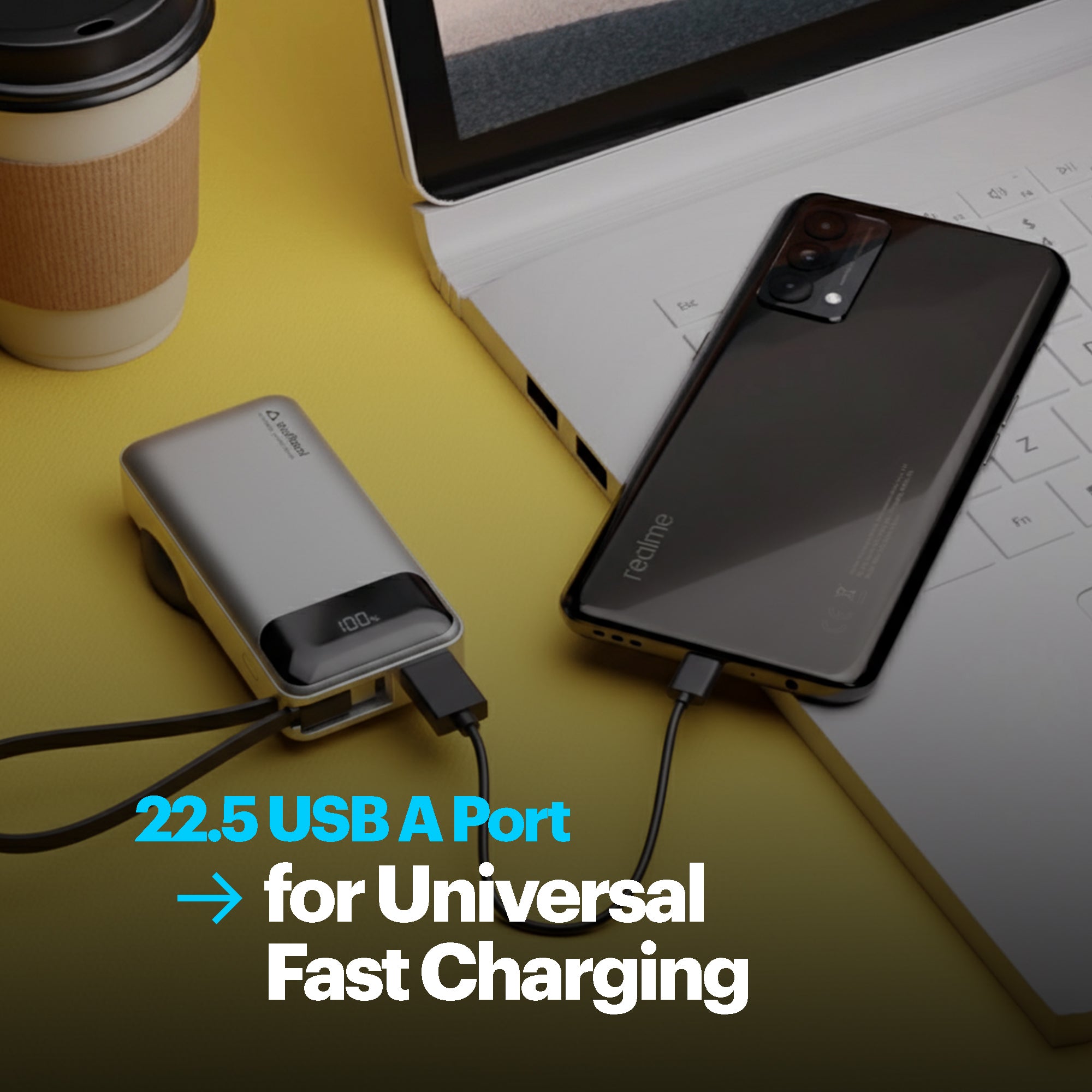 Nemo 10000mAh compact magnetic wireless powerbank with 20W built-in Type-C cable