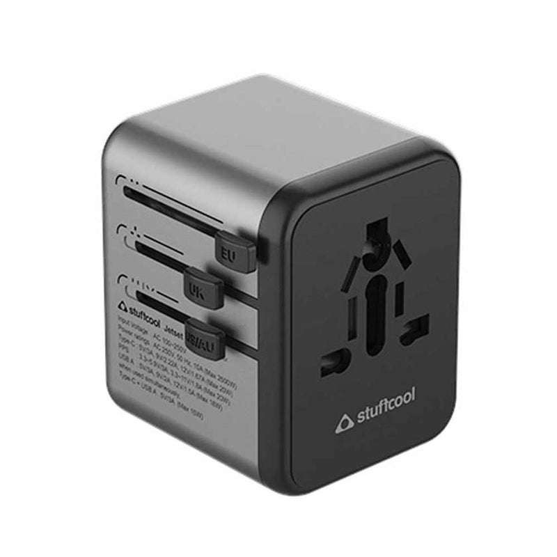 Jetset Universal World Travel Adapter with PD20W Type C port