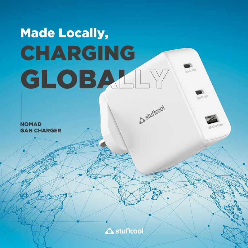 Nomad 102W GaN Charger With World Travel Plugs