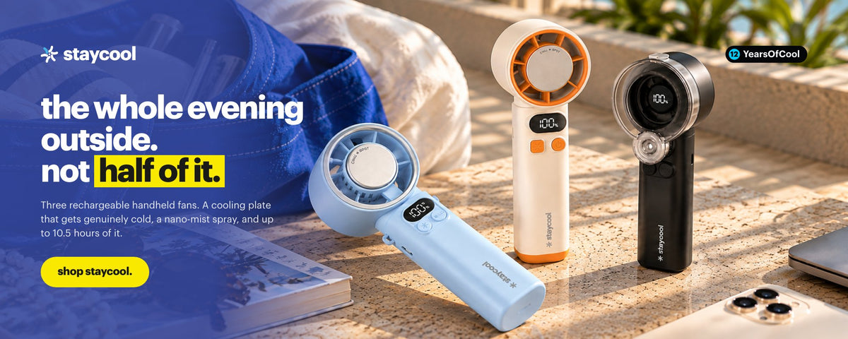 staycool — the whole evening outside. not half of it.