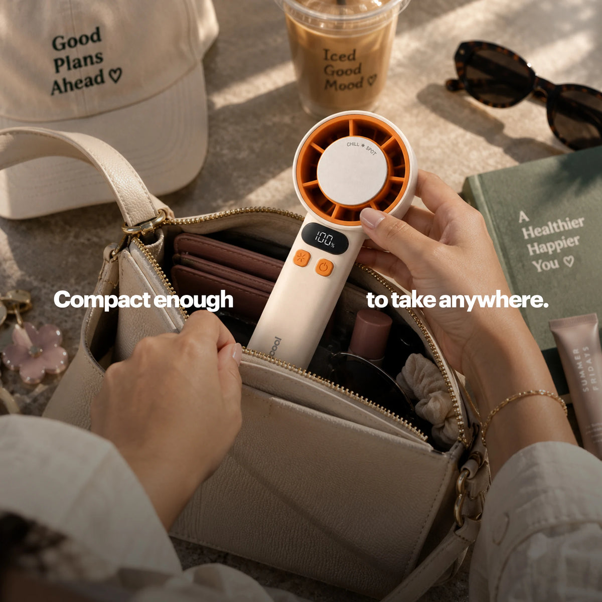 staycool turbo — compact enough to take anywhere