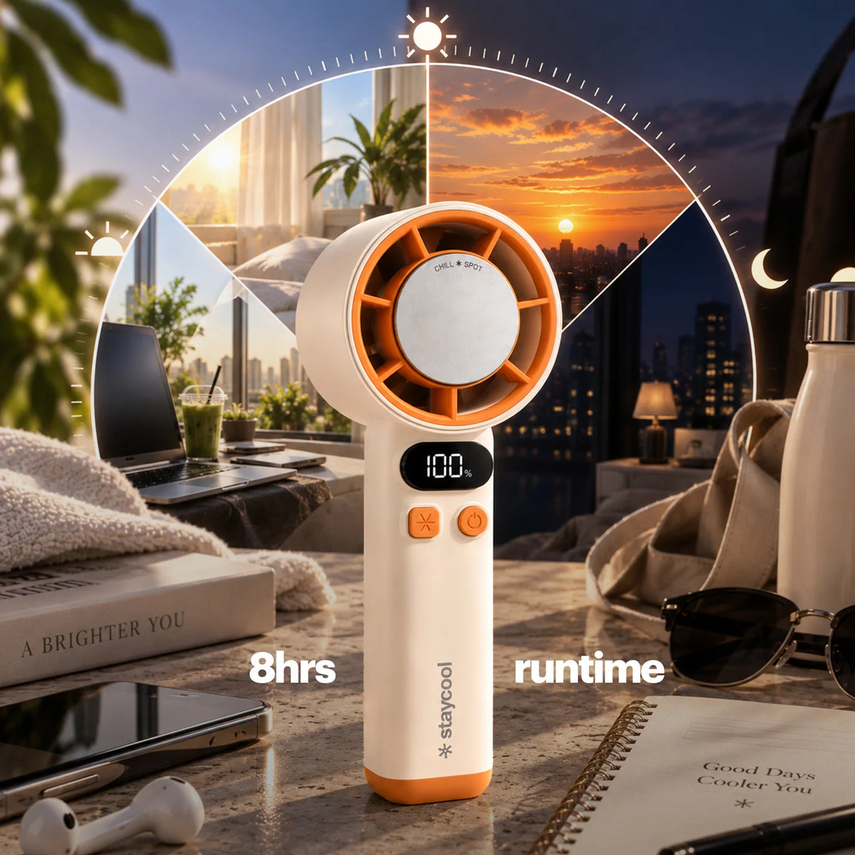 staycool turbo — 8 hrs runtime