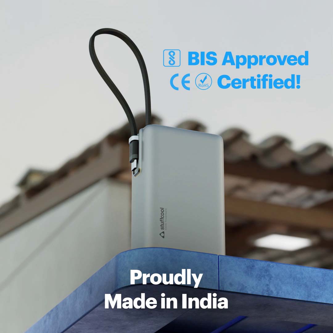 Giga Max smallest 25000mAh powerbank with 100W Built-in Type-C Cable