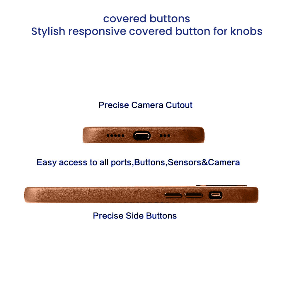 Premier Leather Back Case Cover for iPhone 14 Plus