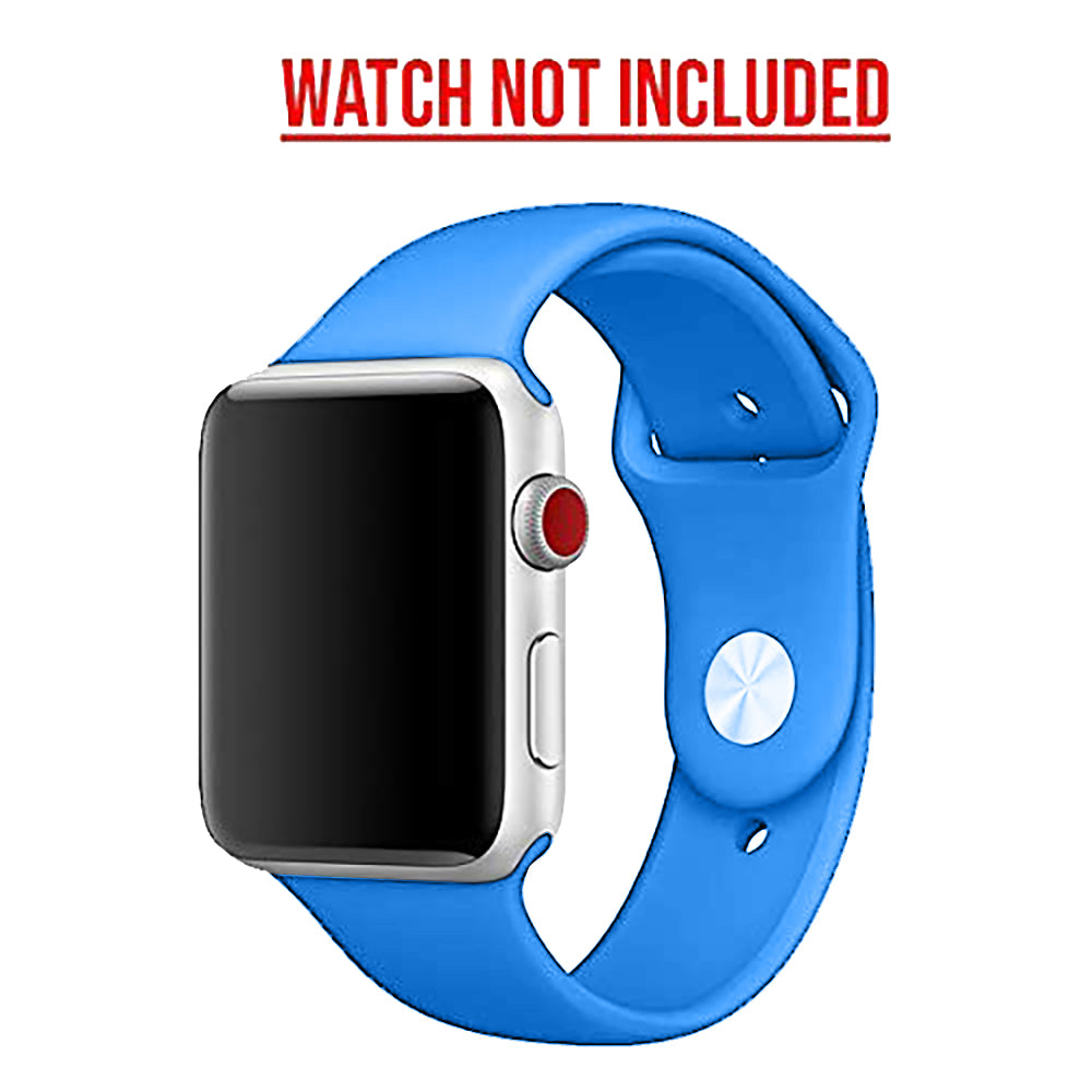 Silicon Watch Band Compatible with All Apple Watch Series 42-44mm ( More Color Options available)
