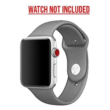 Silicon Watch Band Compatible with All Apple Watch Series 42-44mm ( More Color Options available)
