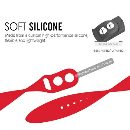 Silicon Watch Band Compatible with All Apple Watch Series 42-44mm ( More Color Options available)