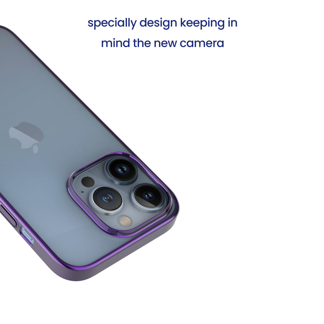 Chrome Hard & Transparent Back Cover for iPhone 14 Pro