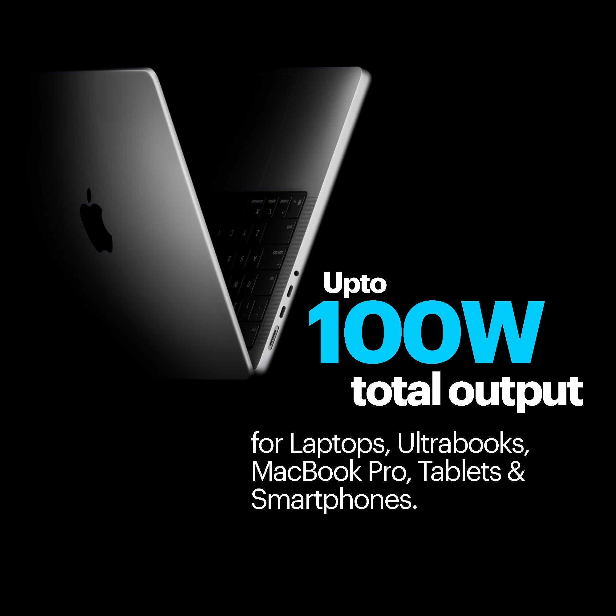 Zeno 100 Desktop Charging Station with Built-in 65W Retractable Cable