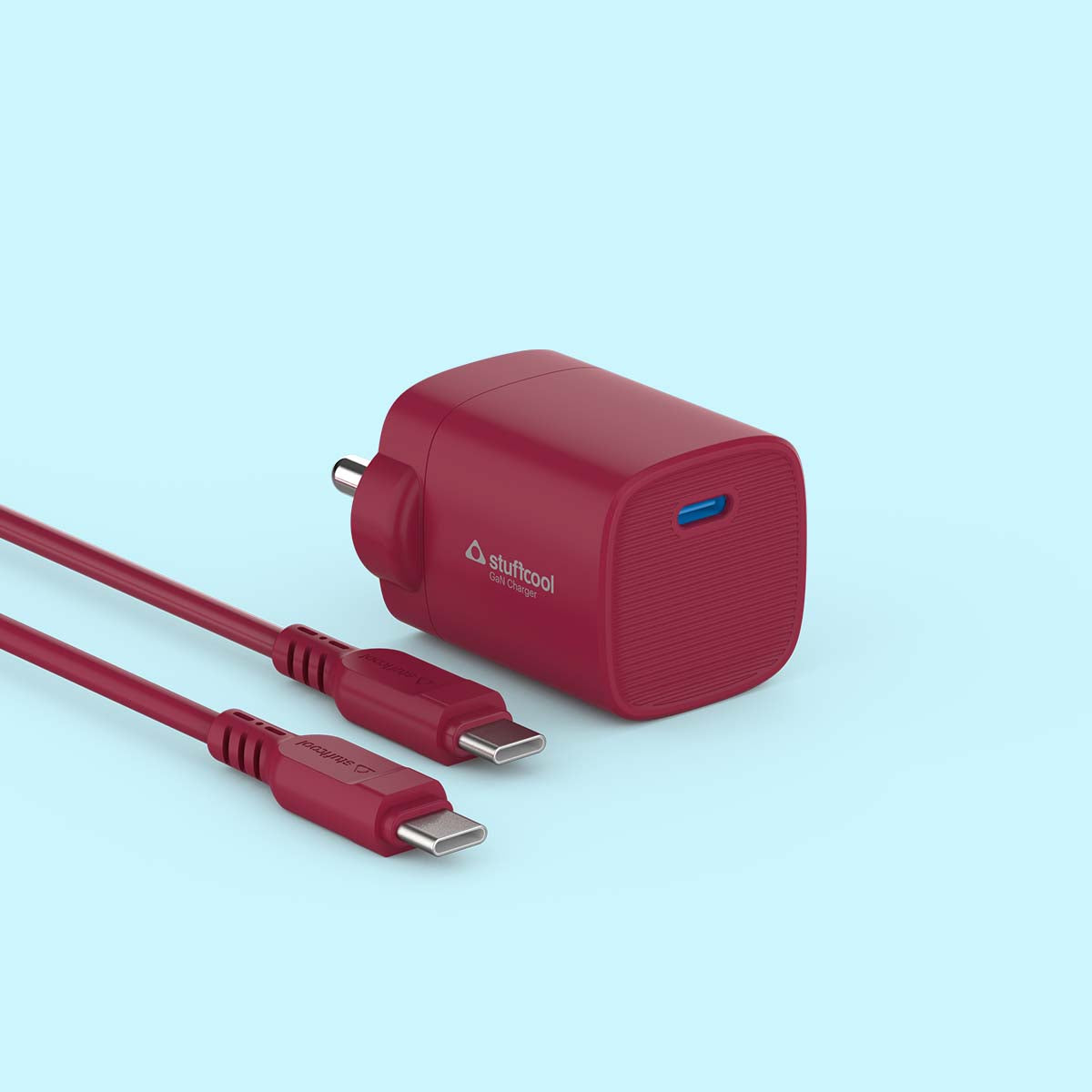 Stuffcool Novus 25W Super Fast GaN charger with Type C to C 60W 3A Cable