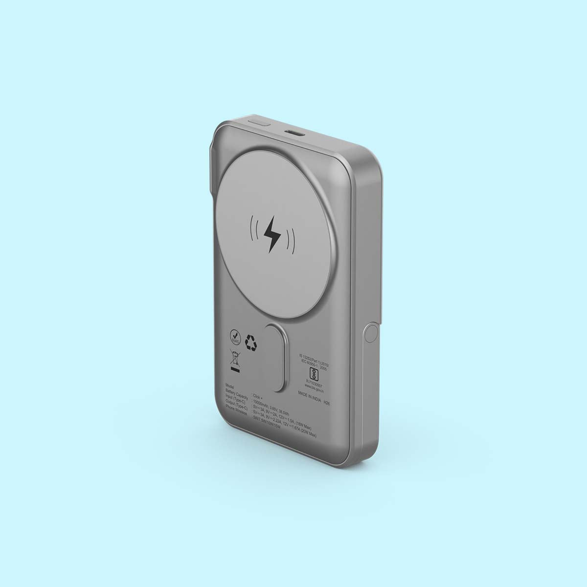 Click + 10000mAh 15W Magnetic Wireless Charging with Built-in Stand