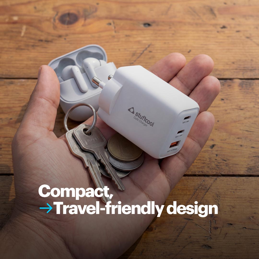 Numen 65W Multi Port 2 Type-C & 1 USB A Gan Fast Charger