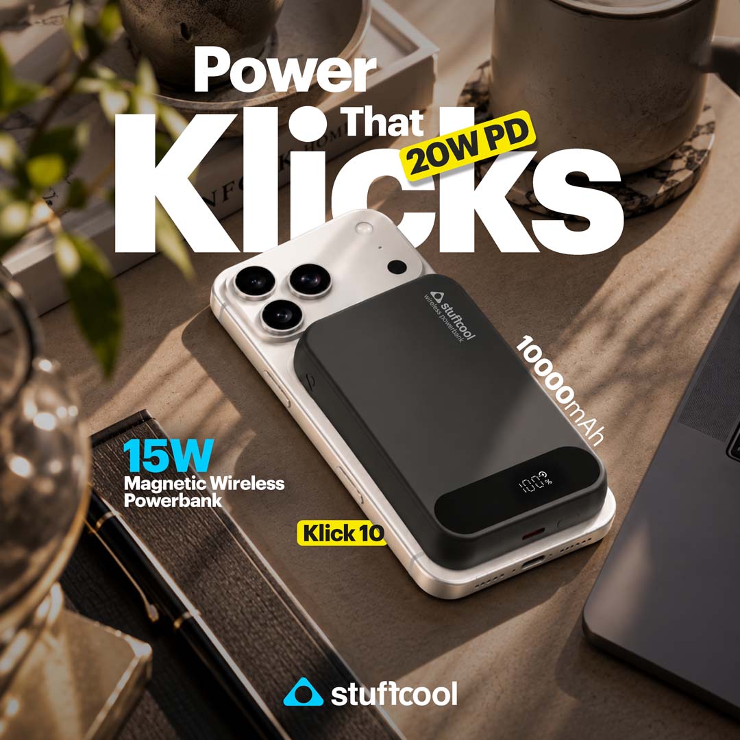 Klick 10000mAh 15W Slim Magnetic Wireless Powerbank for iPhone