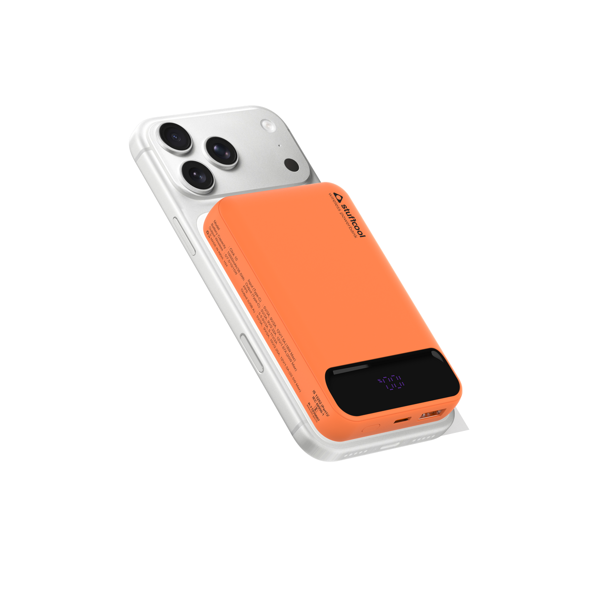Slim Wireless Power Bank for iPhone, 10000mAh MagSafe | Stuffcool