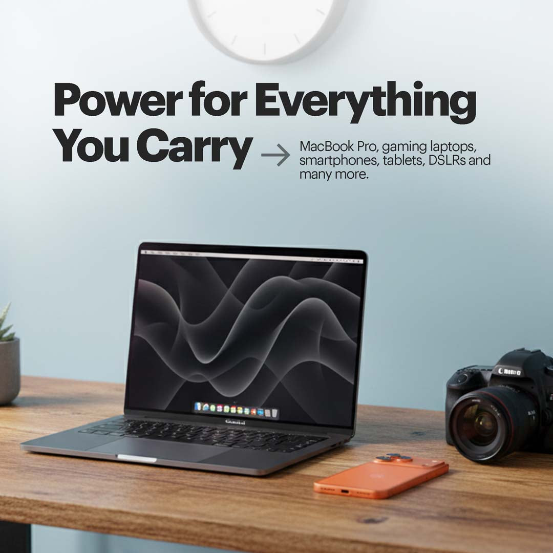 Nomad Pro 140W Multi Port GaN Fast Charger With World Travel Plugs