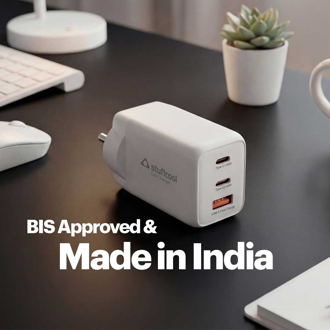 Numen 65W Multi Port 2 Type-C & 1 USB A Gan Fast Charger