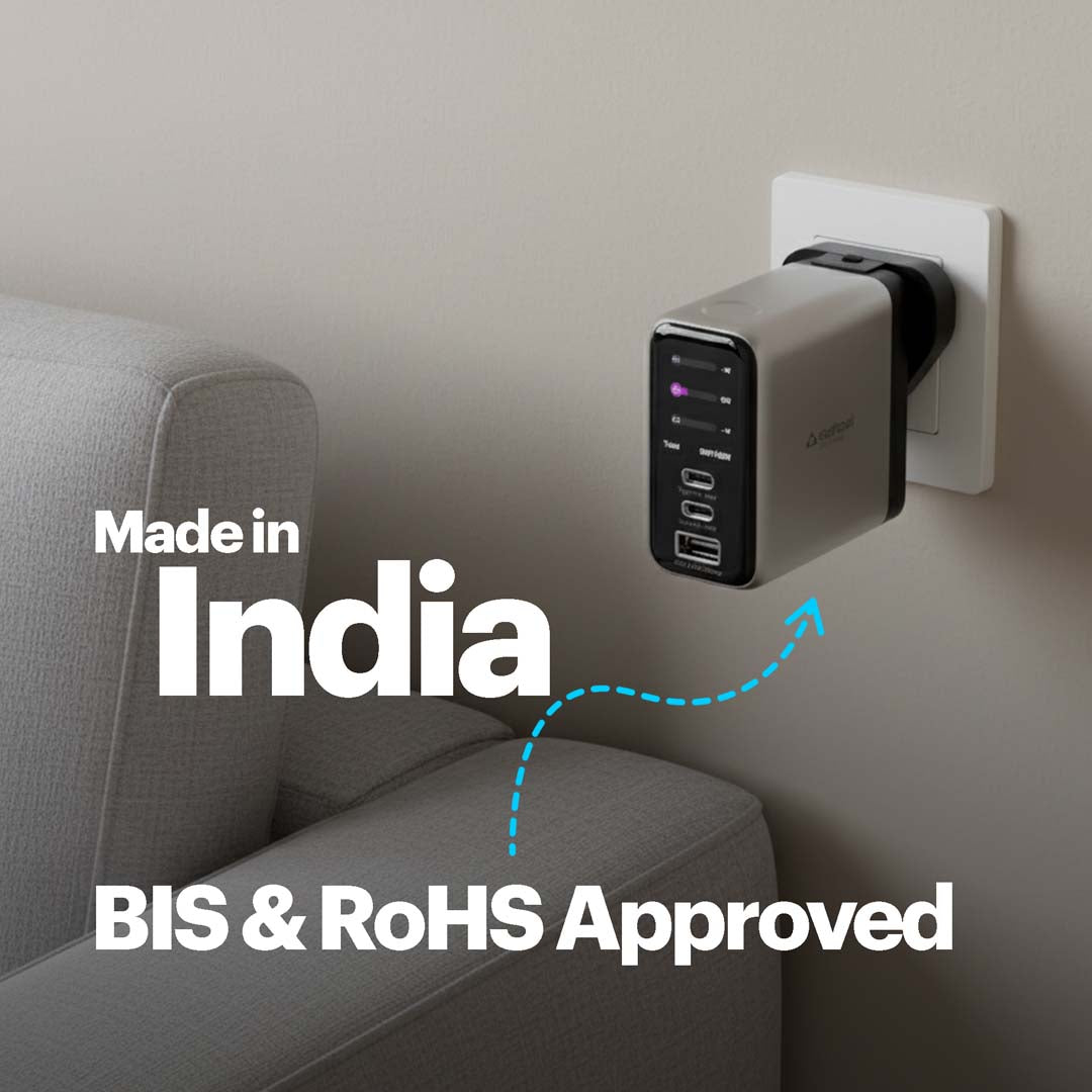 Nomad Pro 140W Multi Port GaN Fast Charger With World Travel Plugs