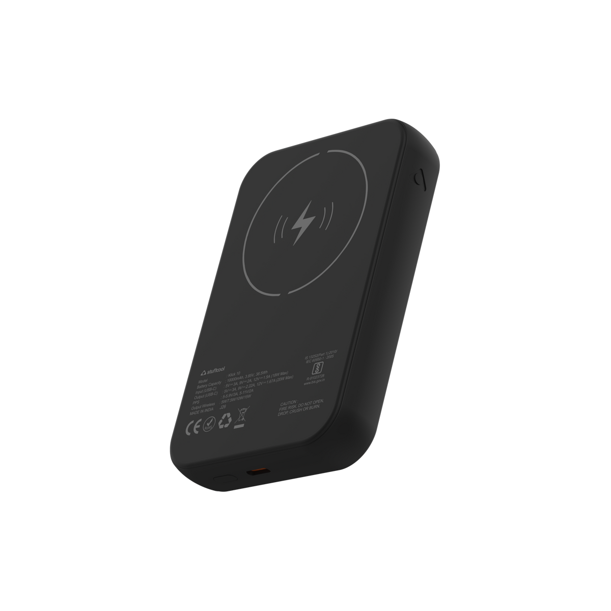 Klick 10000mAh 15W Slim Magnetic Wireless Powerbank for iPhone