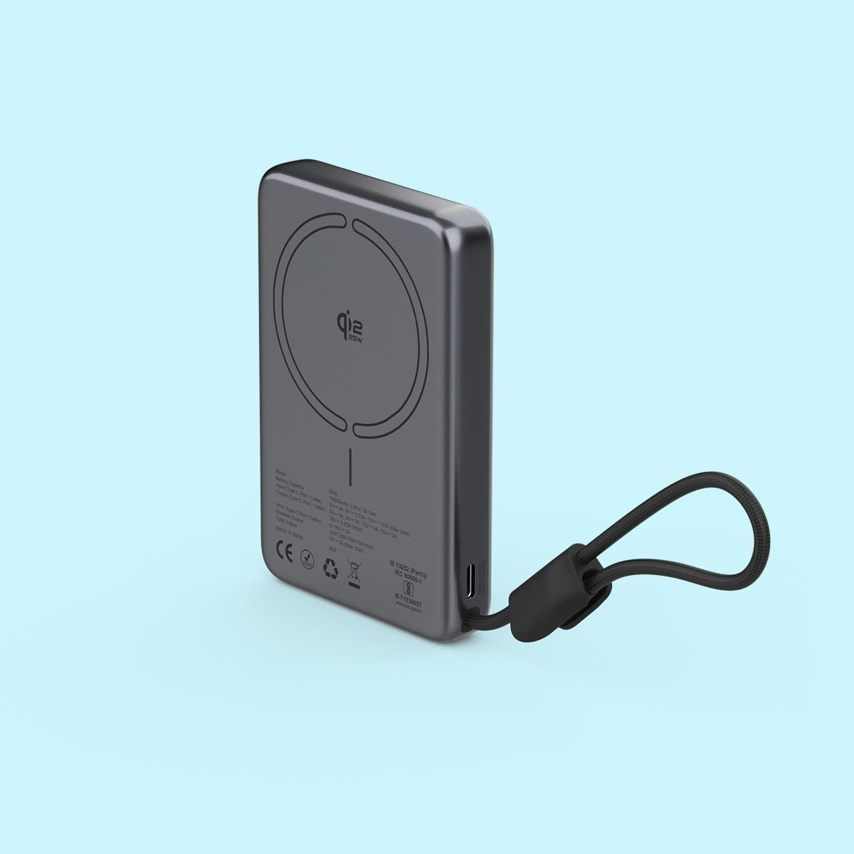 Nido 10,000mAh Qi2.2 MagSafe Powerbank with 25W Fast Wireless & 45W PD Charging, Built-in Type-C Cable, Stand & Digital Display