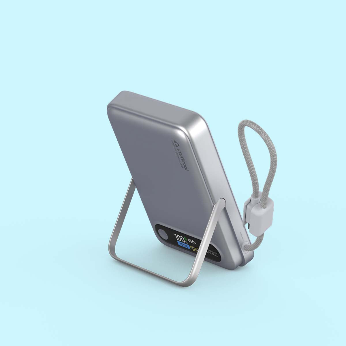 Odin Pro 10,000mAh Qi2.2 25W MagSafe Powerbank with 45W Wired Fast Charging & Built-In Type-C Cable