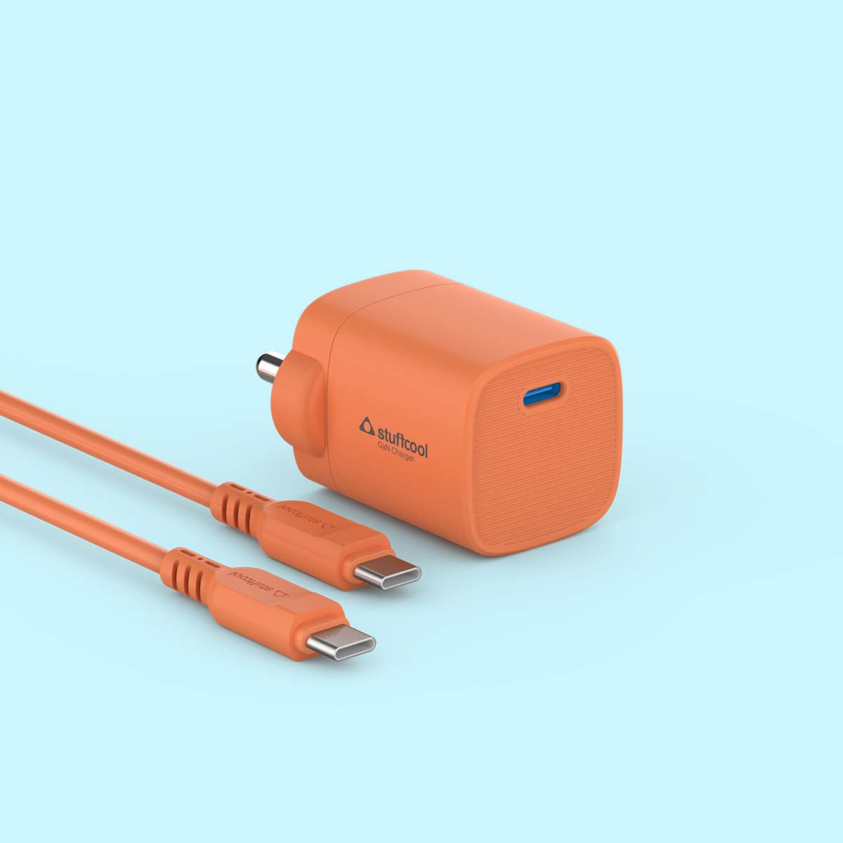 Stuffcool Novus 25W Super Fast GaN charger with Type C to C 60W 3A Cable