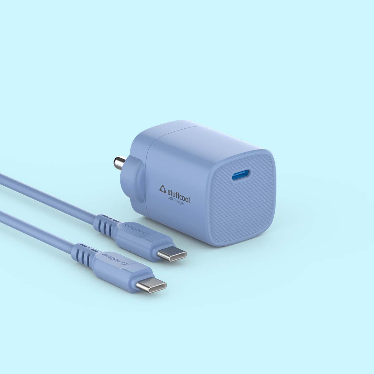 Stuffcool Novus 25W Super Fast GaN charger with Type C to C 60W 3A Cable