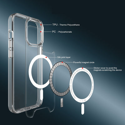 Vibe Magsafe Compatible Clear Case for iPhone 15 Series