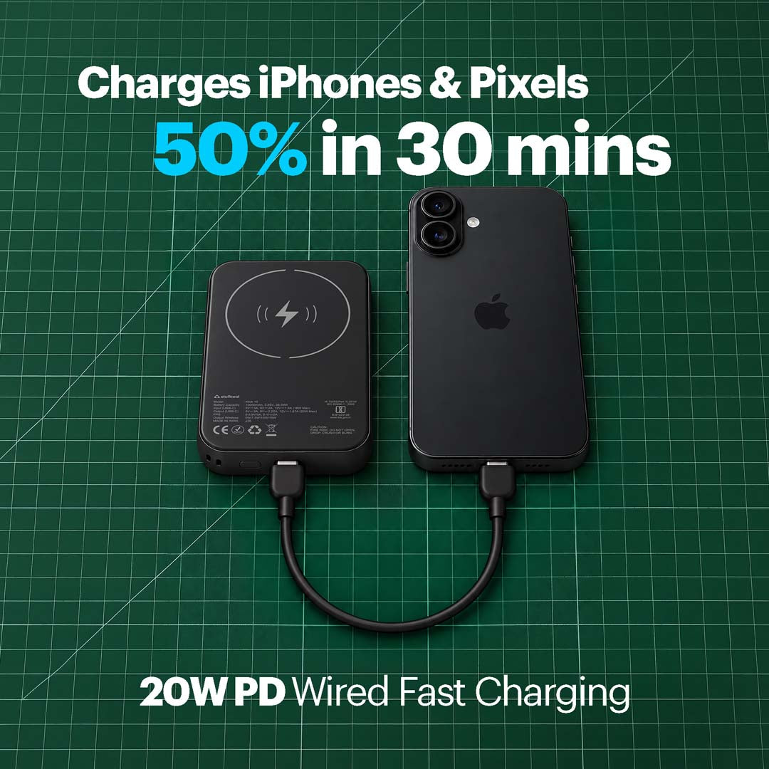 Klick 10000mAh 15W Slim Magnetic Wireless Powerbank for iPhone