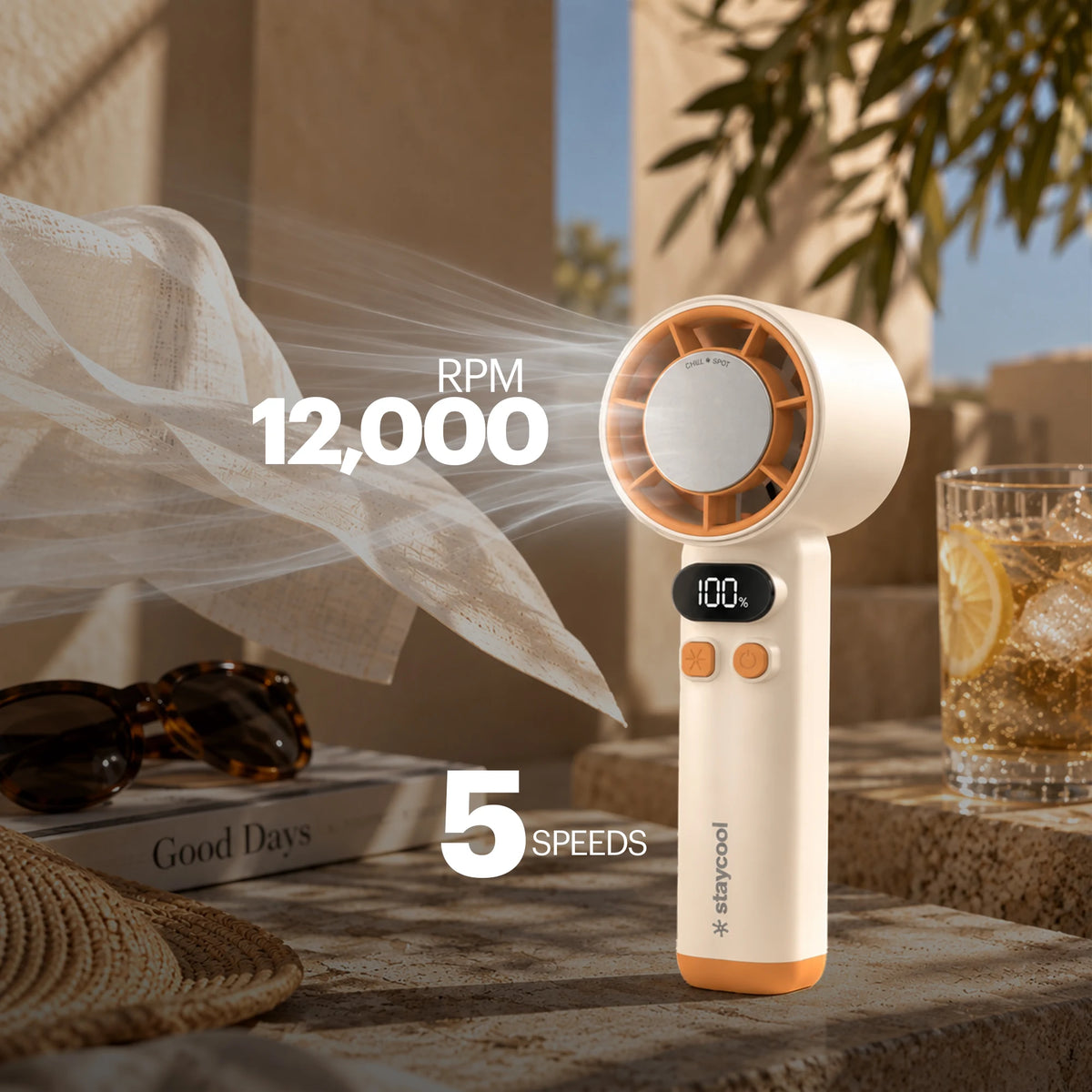 staycool turbo — 12,000 rpm, 5 speeds