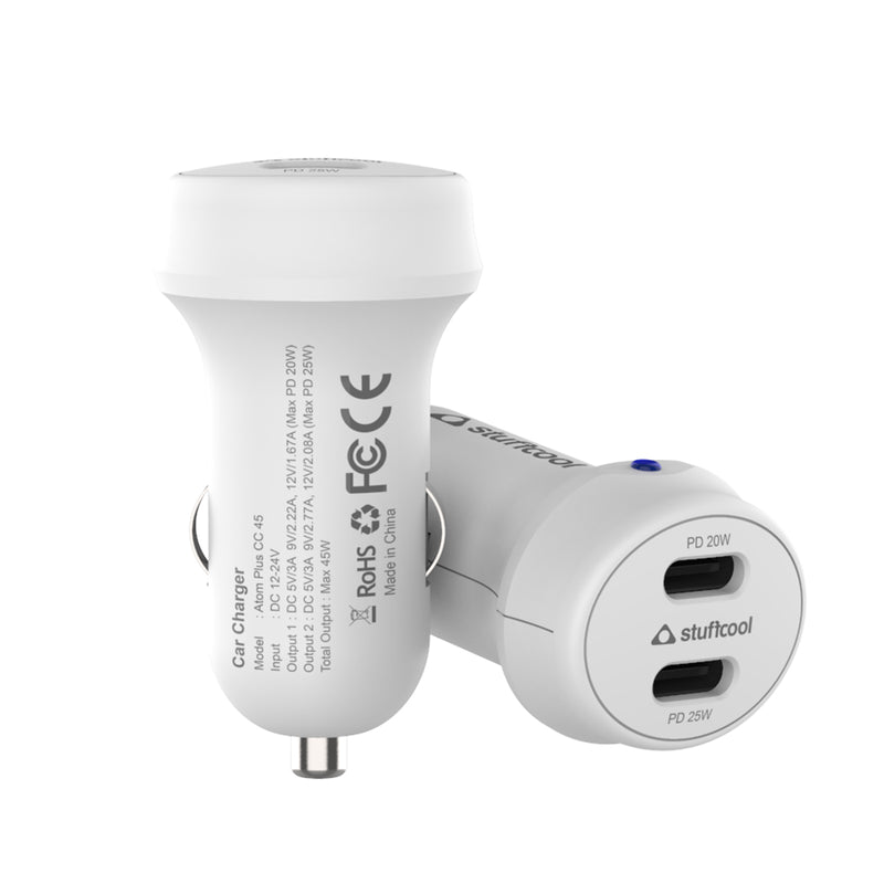 Atom Plus CC 45W Car Charger with PPS