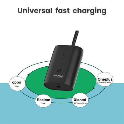 Palm Plus 10000mAh Mini Powerbank with Built In Cables