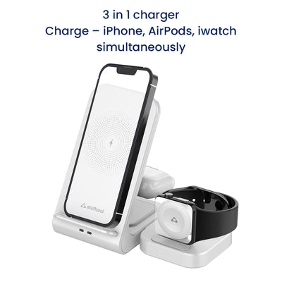 3 in 1 Wireless Charging Station Perfect for the iOS Ecosystem